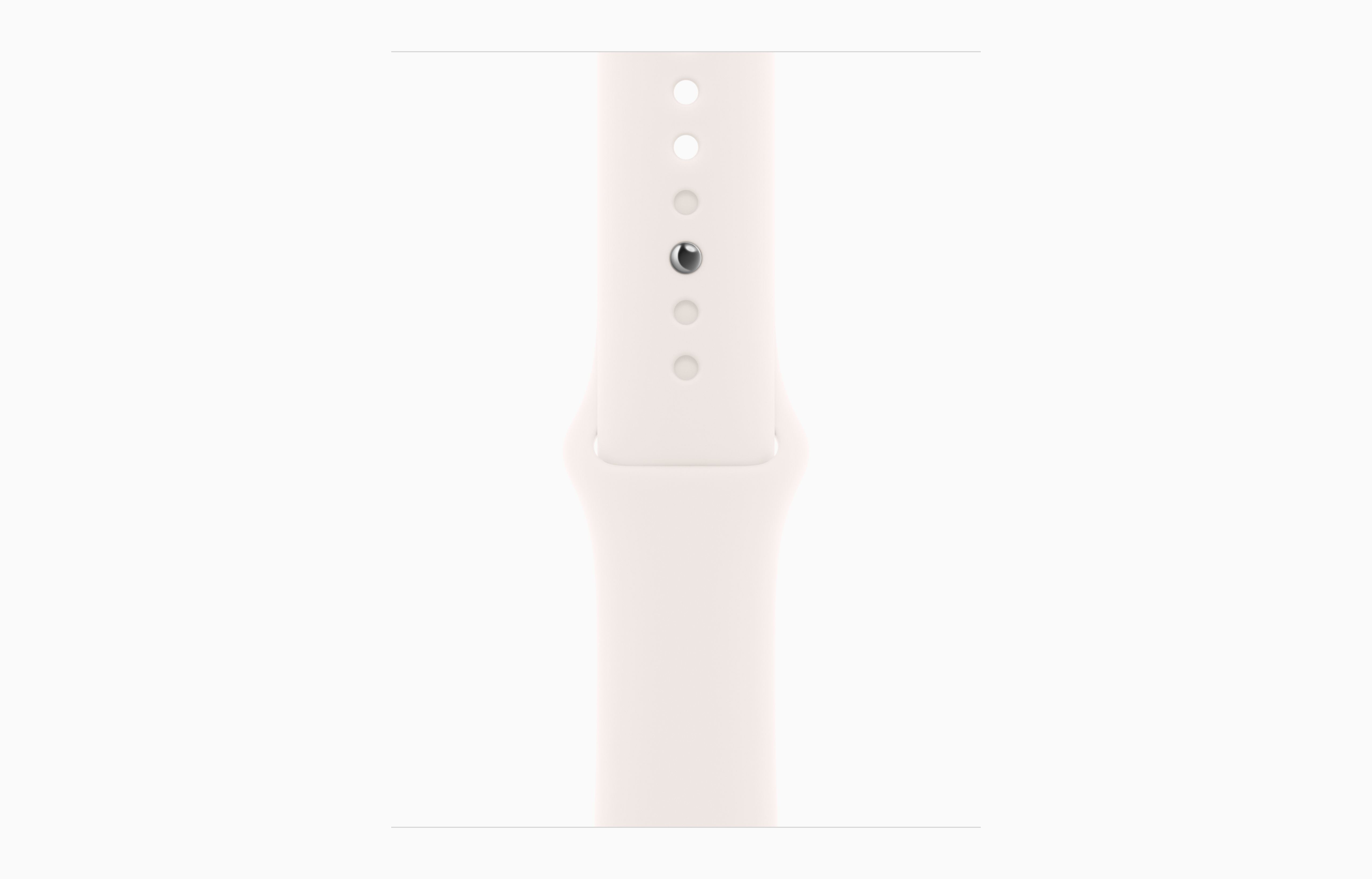 ساعة آبل واتش سيريس 11 - GPS - مقاس 42 ملم - بهيكل من الألومنيوم بلون روز جولد مع سوار رياضي بلون Light Blush مقاس S/M ساعة آبل واتش سيريس 11 - GPS - مقاس 42 ملم - بهيكل من الألومنيوم بلون روز جولد مع سوار رياضي بلون Light Blush مقاس S/M